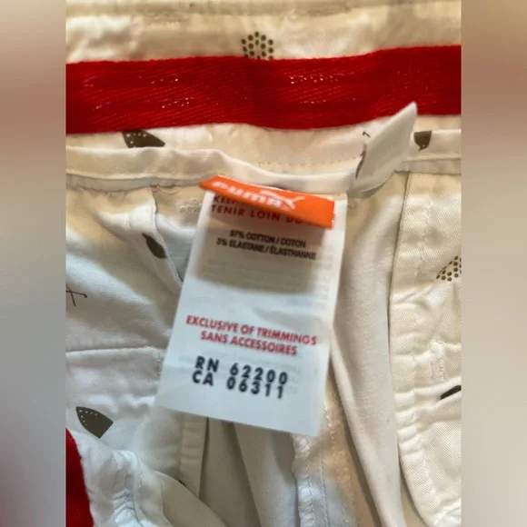 Women white Puma golf crop pants size 8 - Picture 4 of 5